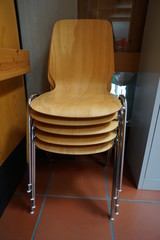 Benches and chairs at tables invite you to relax and unwind