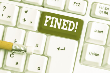 Word writing text Fined. Business photo showcasing clarify beer by causing precipitation of...