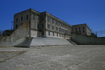Fototapeta premium Alcatraz Island -Recreation Yard - San Franciso, USA