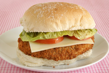 Chicken fillet in a bun