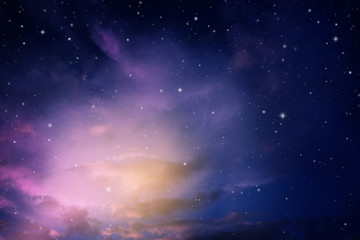 night sky with stars.
