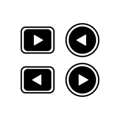 Play Button Symbol Icon Vector Design Illustration EPS 10