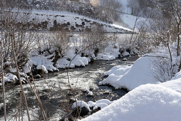 Wasser im Winterkleid