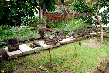 Artifacts in Singhasari Temple area