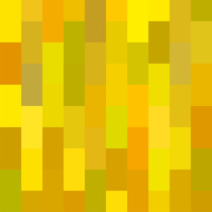 Seamless pattern. Geometrical square background. Warm yellow colors. Pixel art style. Vector tile. Abstract illustration.