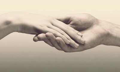 Giving donate couple adult aid sign ask for help assistance