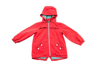 Children's parka jacket in bright colors. © juliko77