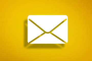 Email Sign On Yellow Background