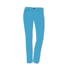 jeans blue realistic vector illustration isolated