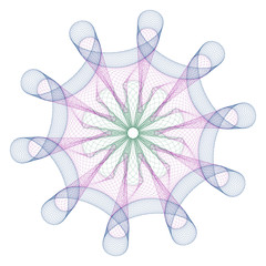 Watermark  background certificate  Guilloche  element security