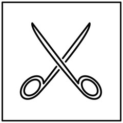 Scissors icon vector illustration isolated