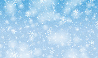 Falling snow background. Vector illustration