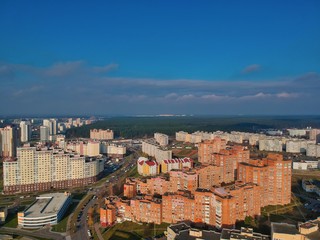 Aerial view of Minsk, Belarus