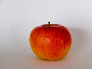 Beautiful ripe Apple isolated on white background.