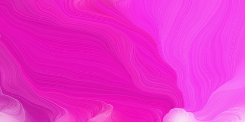 Fototapeta na wymiar curved lines background or backdrop with deep pink, neon fuchsia and violet colors. digital abstract art