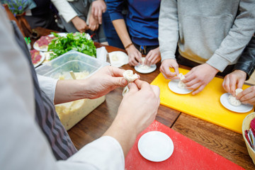 Obraz na płótnie Canvas Culinary event with a master class