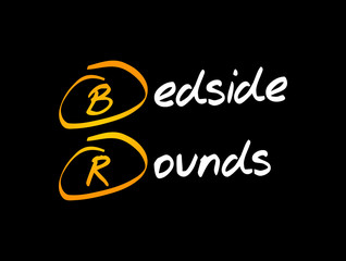 BR - Bedside Rounds acronym, concept background