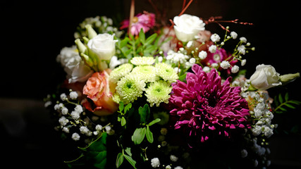 beautiful colorful flower bouquet for a anniversary