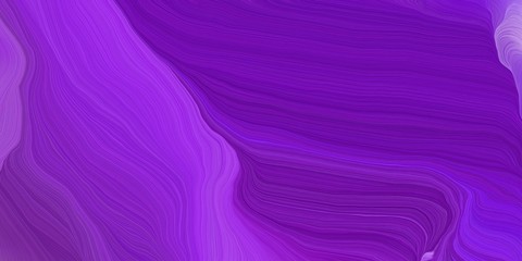 curved motion speed lines background or backdrop with dark violet, blue violet and medium orchid colors. good for design texture