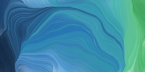 curved motion speed lines background or backdrop with steel blue, dark slate gray and medium sea green colors. good as graphic element