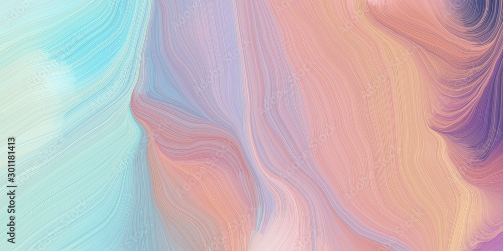Aufkleber curved motion speed lines background or backdrop with silver, tan and powder blue colors. good as gr