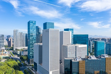 Obraz premium panoramic city skyline in hangzhou china