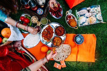 Indian style picnic