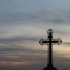 cross on blue sky