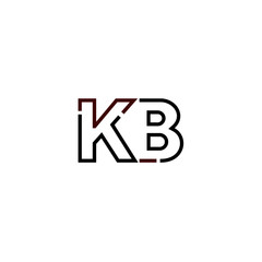 Letter KB logo icon design template elements