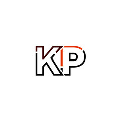 Letter KP logo icon design template elements