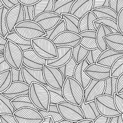 Leaves coloring book pages. Hand drawn artwork.