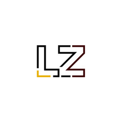 Letter LZ logo icon design template elements