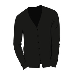 Cardigan for men vector grey