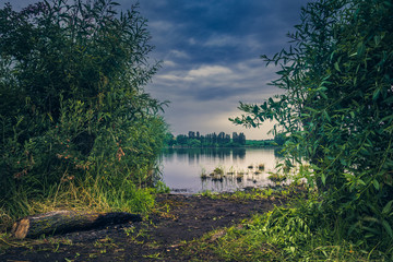 Sunrise on river