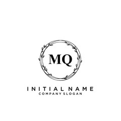 Letter MQ Beauty Logo Template Vector