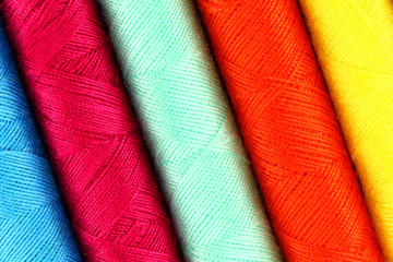 Colorful thread copy space