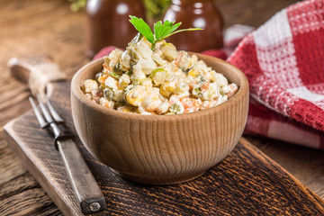 Russian traditional salad