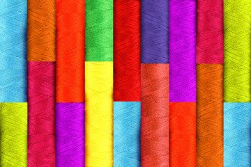 Colorful thread copy space