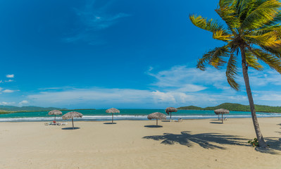 Fototapeta na wymiar Sand beach in Cuba
