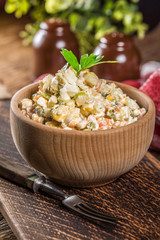 Russian traditional salad