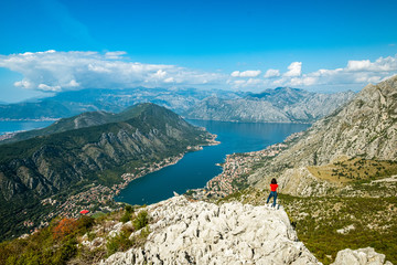 Best kotor viewpoint in the whole of Kotor Bay overlooking the adriatic sea