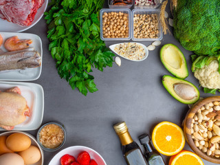 Composition with food contains coenzyme Q10, antioxidant, produce energy to cell, products against free radicals, and supports body as it ages, immune system, keeping body strong and healthy.