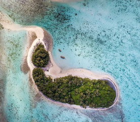 Small lagoon island 