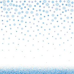 Merry Christmas Banner with Modern Snowflake Simple Modern Design. Vector Illustration