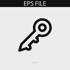 Key icon. EPS vector file