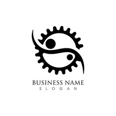Gear Logo Template vector icon illustration design