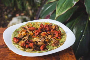 Meal mexican tacos meat 