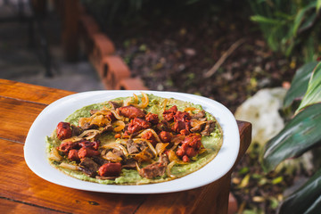 Meal mexican tacos meat 