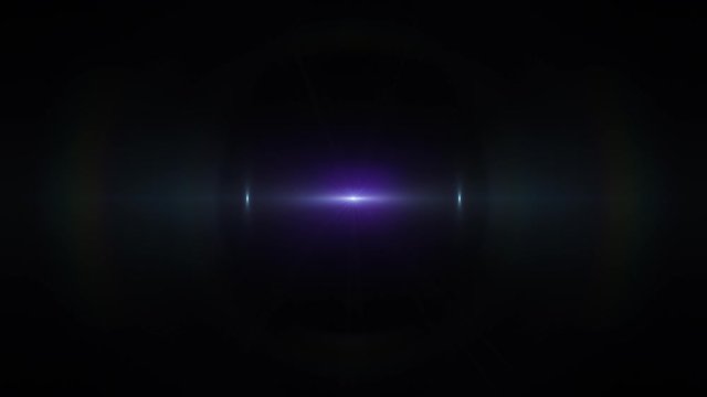 Optical Lens Flare Effect, Light Burst, Fading, Glowing Animation. Overlay Video. High Quality 4K Resolution.