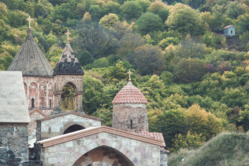 Fototapeta na wymiar church with forest in armenia
